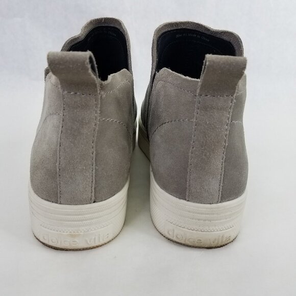 Dolce Vita Shoes Women’s 9.5 Tanya Gray Suede Platform High Top Sneakers Pull On - Picture 5 of 13